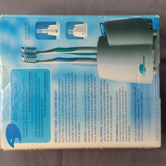 NWOT Germ Terminator Toothbrush Sanitizer - Picture 2 of 2